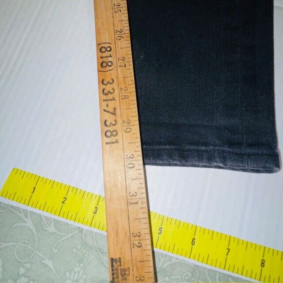 Rag & Bone Jeans Mens Black Fit 1 Extra Slim Straight Preppy Premium Denim 32x30 - Picture 9 of 16